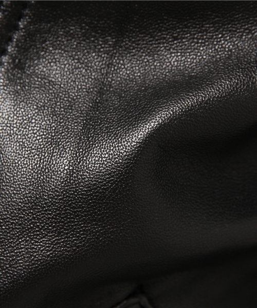 Another Edition（アナザーエディション）の「ラムライダースジャケット/AEBC LAMB RIDERS JKT（ライダースジャケット・レディース・ブラック・SMALL/MEDIUM）」の6枚目の写真