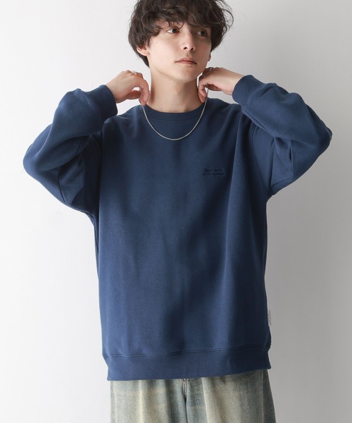 SIGNAL SPORTS（シグナルスポーツ）の「【SIGNAL SPORTS】ヘビーウェイトコットン/刺繍裏毛ビッグスウェット（スウェット・メンズ・ネイビー/アッシュグレー/ブラック・MEDIUM/LARGE）」の3枚目の写真