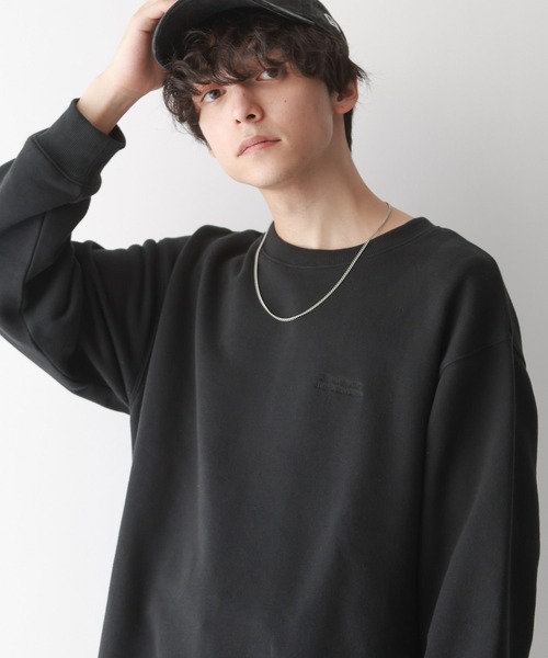 SIGNAL SPORTS（シグナルスポーツ）の「【SIGNAL SPORTS】ヘビーウェイトコットン/刺繍裏毛ビッグスウェット（スウェット・メンズ・ネイビー/アッシュグレー/ブラック・MEDIUM/LARGE）」の19枚目の写真