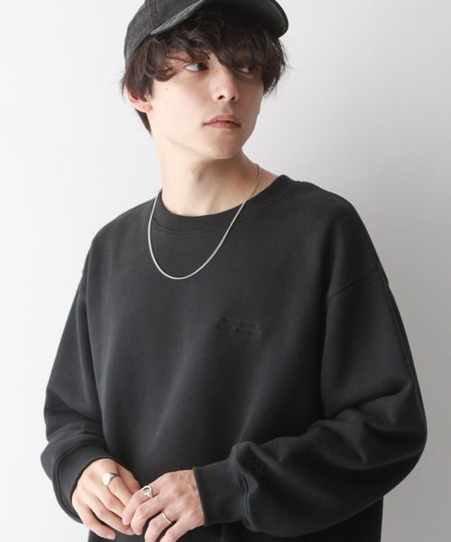 SIGNAL SPORTS（シグナルスポーツ）の「【SIGNAL SPORTS】ヘビーウェイトコットン/刺繍裏毛ビッグスウェット（スウェット・メンズ・ネイビー/アッシュグレー/ブラック・MEDIUM/LARGE）」の18枚目の写真