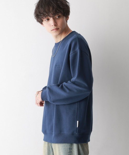 SIGNAL SPORTS（シグナルスポーツ）の「【SIGNAL SPORTS】ヘビーウェイトコットン/刺繍裏毛ビッグスウェット（スウェット・メンズ・ネイビー/アッシュグレー/ブラック・MEDIUM/LARGE）」の16枚目の写真