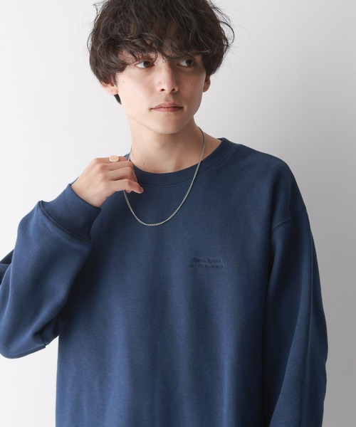 SIGNAL SPORTS（シグナルスポーツ）の「【SIGNAL SPORTS】ヘビーウェイトコットン/刺繍裏毛ビッグスウェット（スウェット・メンズ・ネイビー/アッシュグレー/ブラック・MEDIUM/LARGE）」の15枚目の写真