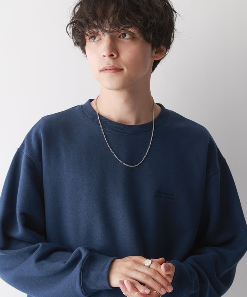 SIGNAL SPORTS（シグナルスポーツ）の「【SIGNAL SPORTS】ヘビーウェイトコットン/刺繍裏毛ビッグスウェット（スウェット・メンズ・ネイビー/アッシュグレー/ブラック・MEDIUM/LARGE）」の14枚目の写真