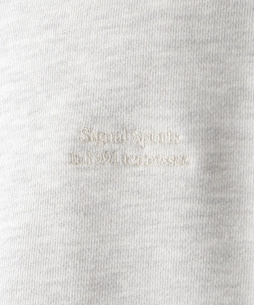 SIGNAL SPORTS（シグナルスポーツ）の「【SIGNAL SPORTS】ヘビーウェイトコットン/刺繍裏毛ビッグスウェット（スウェット・メンズ・ネイビー/アッシュグレー/ブラック・MEDIUM/LARGE）」の6枚目の写真