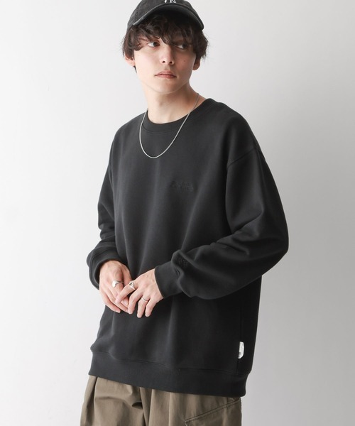 SIGNAL SPORTS（シグナルスポーツ）の「【SIGNAL SPORTS】ヘビーウェイトコットン/刺繍裏毛ビッグスウェット（スウェット・メンズ・ネイビー/アッシュグレー/ブラック・MEDIUM/LARGE）」の21枚目の写真