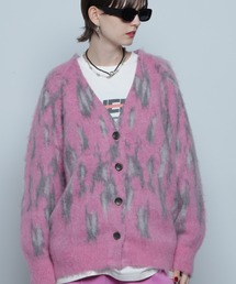ROSE BUD | <ピンクWEB限定カラー>ジャカードニットカーディガン(カーディガン/ボレロ)