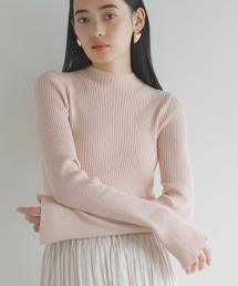 VIS | 【洗える】リブニットプチハイネックプルオーバー【低身長向けサイズ有】(ニット/セーター)