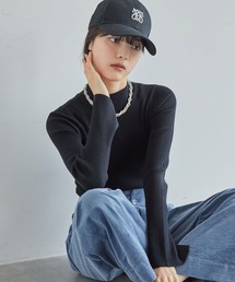 VIS | 【洗える】リブニットプチハイネックプルオーバー【低身長向けサイズ有】(ニット/セーター)