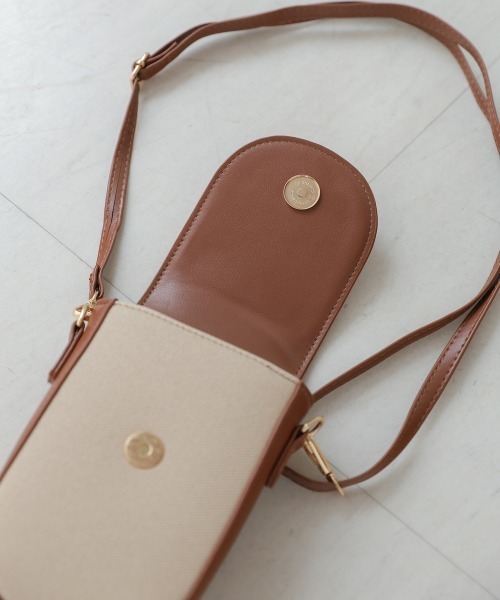 Bab(バブ)の「ミニクロスボディBAG(ショルダーバッグ・レディース・ブラック/ブラウン・ONESIZE)」の11枚目の写真
