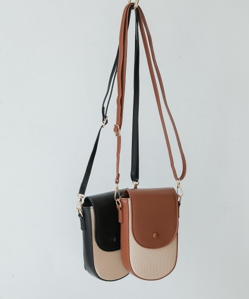 Bab(バブ)の「ミニクロスボディBAG(ショルダーバッグ・レディース・ブラック/ブラウン・ONESIZE)」の10枚目の写真