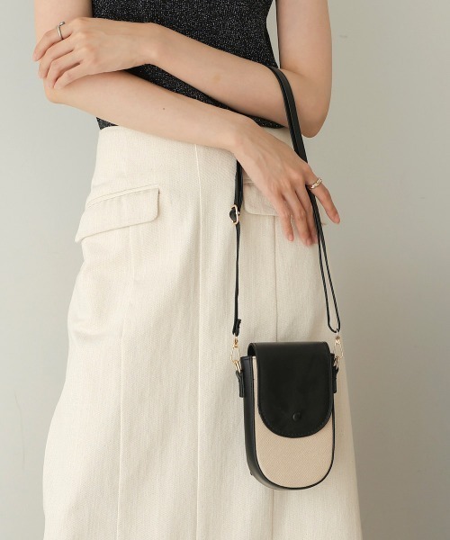 Bab(バブ)の「ミニクロスボディBAG(ショルダーバッグ・レディース・ブラック/ブラウン・ONESIZE)」の7枚目の写真