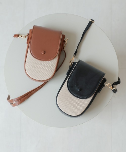 Bab(バブ)の「ミニクロスボディBAG(ショルダーバッグ・レディース・ブラック/ブラウン・ONESIZE)」の9枚目の写真
