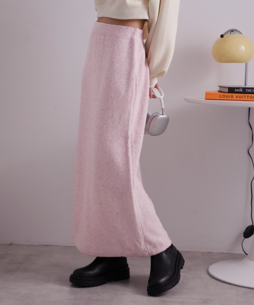 ピンク スパンコールスカートESTNATION 購入 ピンク スパンコールスカートESTNATION 購入