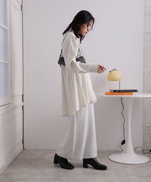 LAFFMO(ラフモ)の「スパンコールラメスカート(スカート・レディース・ゴールド/ピンク/シルバー/グレー・F)」の16枚目の写真
