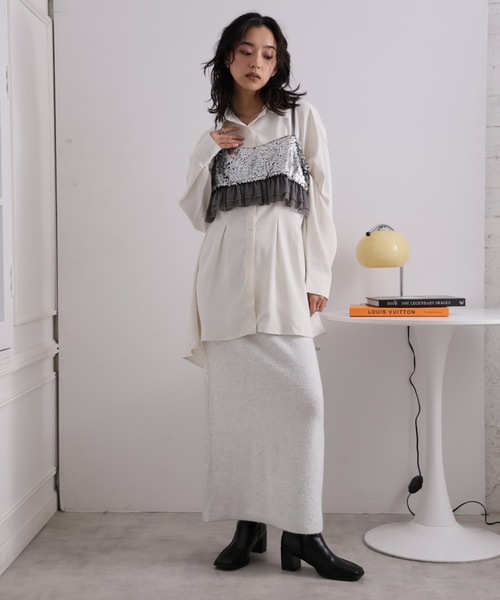 LAFFMO(ラフモ)の「スパンコールラメスカート(スカート・レディース・ゴールド/ピンク/シルバー/グレー・F)」の17枚目の写真