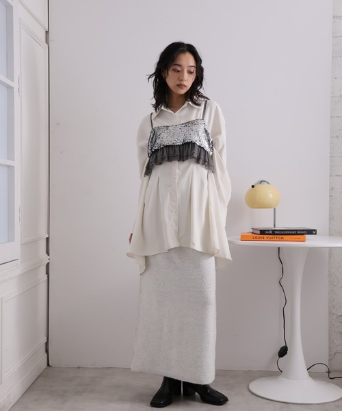 LAFFMO(ラフモ)の「スパンコールラメスカート(スカート・レディース・ゴールド/ピンク/シルバー/グレー・F)」の19枚目の写真