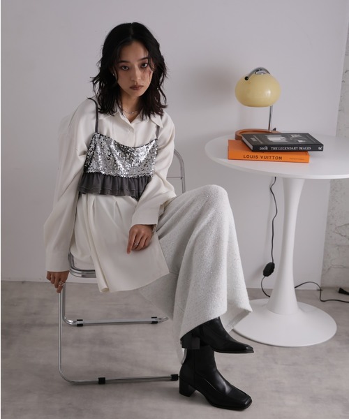 LAFFMO(ラフモ)の「スパンコールラメスカート(スカート・レディース・ゴールド/ピンク/シルバー/グレー・F)」の20枚目の写真