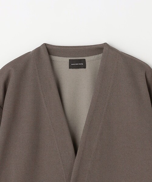 green label relaxing（グリーンレーベルリラクシング）の「カノコ ダブルフェイス カーディガン（カーディガン/ボレロ・メンズ・ライトグレー/ネイビー/モカ・S/M/L/XL）」の13枚目の写真