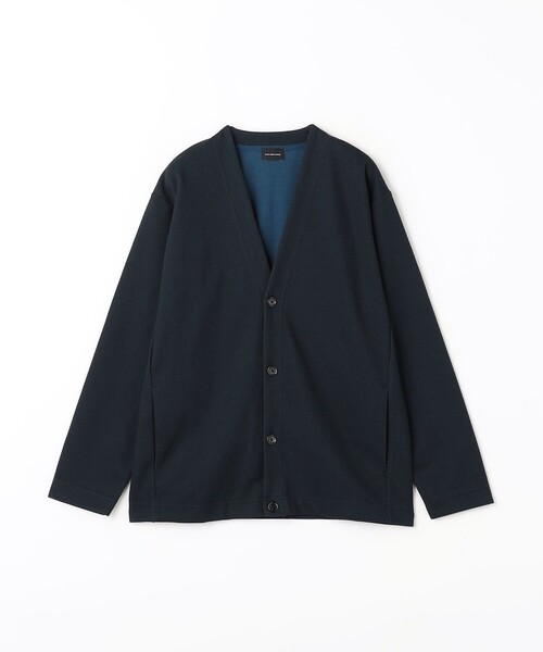 green label relaxing（グリーンレーベルリラクシング）の「カノコ ダブルフェイス カーディガン（カーディガン/ボレロ・メンズ・ライトグレー/ネイビー/モカ・S/M/L/XL）」の18枚目の写真