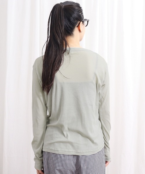 fig Ｌondon（フィグロンドン）の「mousse long sleeve（Tシャツ/カットソー・レディース・ブラック/イエロー/グリーン・FREE）」の12枚目の写真