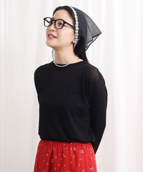 fig Ｌondon（フィグロンドン）の「mousse long sleeve（Tシャツ/カットソー・レディース・ブラック/イエロー/グリーン・FREE）」の13枚目の写真