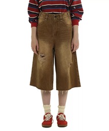 Moromoro2（モロモロ）の「メンズライク ダメージ加工 デニムショートパンツ NDK1013【Moromoro2】【2024AW】（デニムパンツ）」