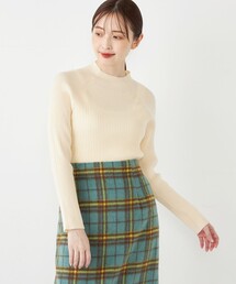 SHIPS Colors（シップス カラーズ）の「SHIPS Colors:〈手洗い可能〉14G リブ ボトルネック ニット（ニット/セーター・レディース）」
