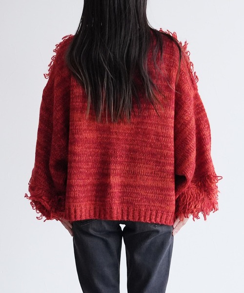 reca（レカ）の「ボリュームスリーブカーディガン（カーディガン/ボレロ・レディース・アイボリー/ブラック/オレンジ系その他・FREE）」の17枚目の写真