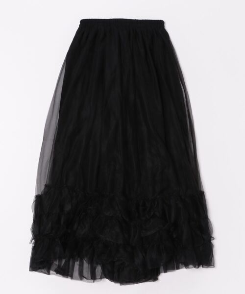 カヤ（カヤ）の「【カヤ】チュールインナースカート（スカート・レディース・スミクロ/ライトパープル/ホワイト系その他/エンジ・FREE）」の2枚目の写真