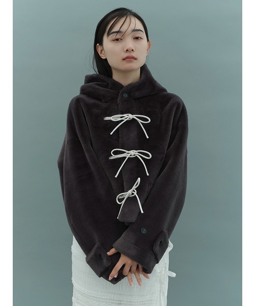 FURFUR（ファーファー）の「リボンショートダッフルコート（ダッフル