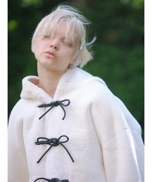 FURFUR（ファーファー）の「リボンショートダッフルコート