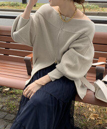 DouDou | フロントジップニット(ニット/セーター)