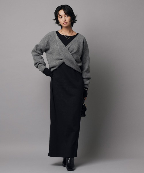 RASW（ラス）の「[RASW]カシュクールニット（ニット/セーター・レディース・杢グレー/ベージュ系その他・M/L）」の16枚目の写真