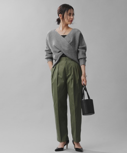 RASW（ラス）の「[RASW]カシュクールニット（ニット/セーター・レディース・杢グレー/ベージュ系その他・M/L）」の18枚目の写真