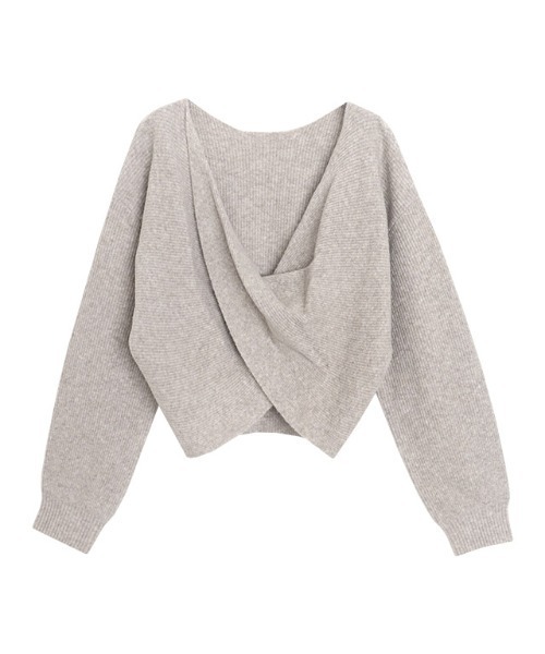 RASW（ラス）の「[RASW]カシュクールニット（ニット/セーター・レディース・杢グレー/ベージュ系その他・M/L）」の13枚目の写真