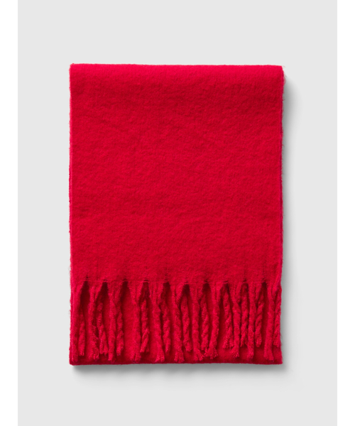 GAP（ギャップ）の「チャンキーマフラー（マフラー・レディース・グリーン/レッド・ONE SIZE）」の3枚目の写真