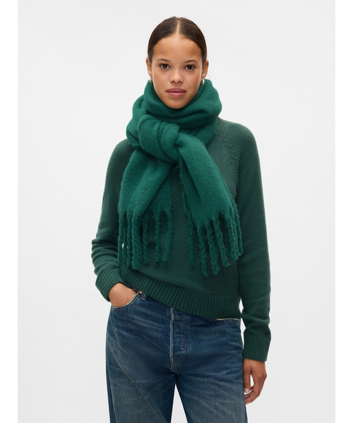 GAP（ギャップ）の「チャンキーマフラー（マフラー・レディース・グリーン/レッド・ONE SIZE）」の4枚目の写真