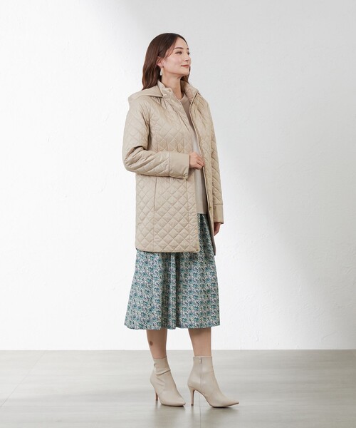 【セール】【スマートウォーマー】ミドルキルトコート(ブルゾン)|AMACA(アマカ) 【セール】【スマートウォーマー】ミドルキルトコート(ブルゾン)|AMACA(アマカ)