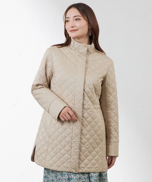 【セール】【スマートウォーマー】ミドルキルトコート(ブルゾン)|AMACA(アマカ) 【セール】【スマートウォーマー】ミドルキルトコート(ブルゾン)|AMACA(アマカ)