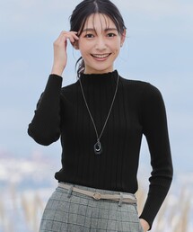 ランダムリブニットプルオーバー
