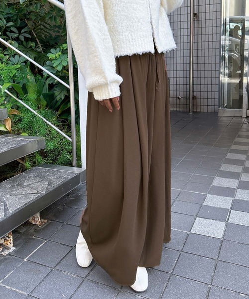 INGNI(イング)の「厚地ジョーゼットイージースカンツ(その他パンツ・レディース・チャコールグレー/ブラウン/ブラック/カーキ・FREE)」の20枚目の写真
