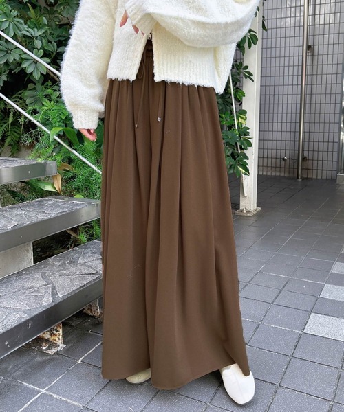 INGNI(イング)の「厚地ジョーゼットイージースカンツ(その他パンツ・レディース・チャコールグレー/ブラウン/ブラック/カーキ・FREE)」の19枚目の写真