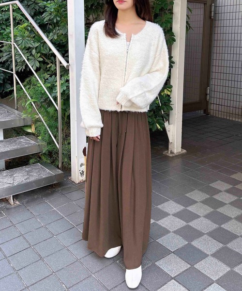 INGNI(イング)の「厚地ジョーゼットイージースカンツ(その他パンツ・レディース・チャコールグレー/ブラウン/ブラック/カーキ・FREE)」の21枚目の写真