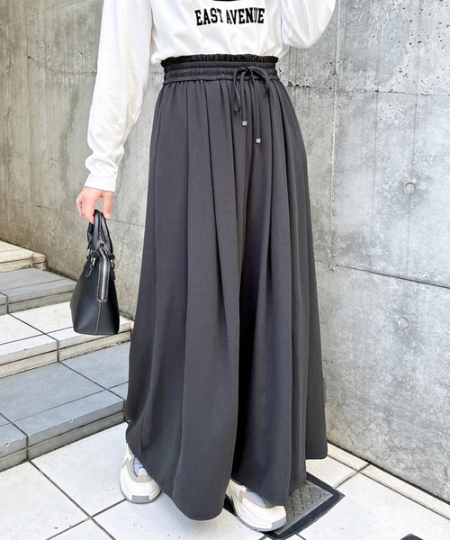 INGNI(イング)の「厚地ジョーゼットイージースカンツ(その他パンツ・レディース・チャコールグレー/ブラウン/ブラック/カーキ・FREE)」の14枚目の写真
