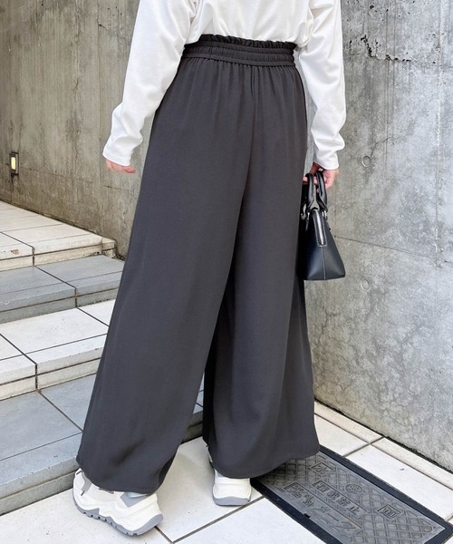 INGNI(イング)の「厚地ジョーゼットイージースカンツ(その他パンツ・レディース・チャコールグレー/ブラウン/ブラック/カーキ・FREE)」の16枚目の写真