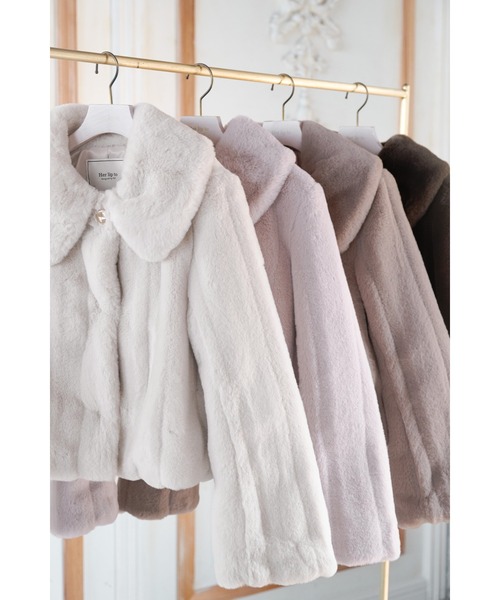 Winter Love Faux Fur Coat（その他アウター）｜Her lip to（ハー