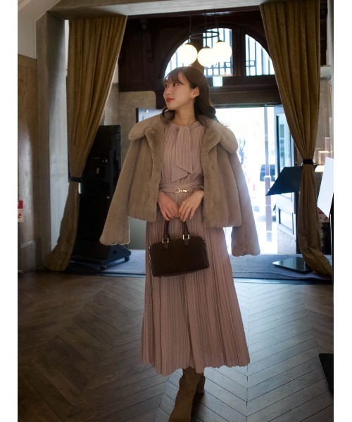 ジャケット・アウター Her lip to  Faux Fur Coat ecruM Winter Love Faux Fur Coat（その他アウター）｜Her lip to（ハー