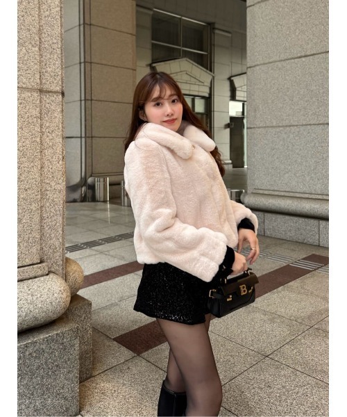 Winter Love Faux Fur Coat（その他アウター）｜Her lip to（ハー
