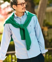 【WEB限定】SHIPS: 防シワ・吸水速乾 Drymix(R)タイプライターミニボタンダウンシャツ
