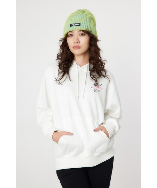 RODEO CROWNS WIDE BOWL(ロデオクラウンズワイドボウル)の「Neon Color Print パーカー(パーカー・レディース・ブラック/オフホワイト/ブルー/杢グレー・FREE)」の2枚目の写真